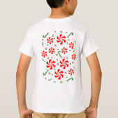Snoep met kerstpeppermint t-shirt (Achterkant)