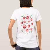 Snoep met kerstpeppermint t-shirt (Achterkant)
