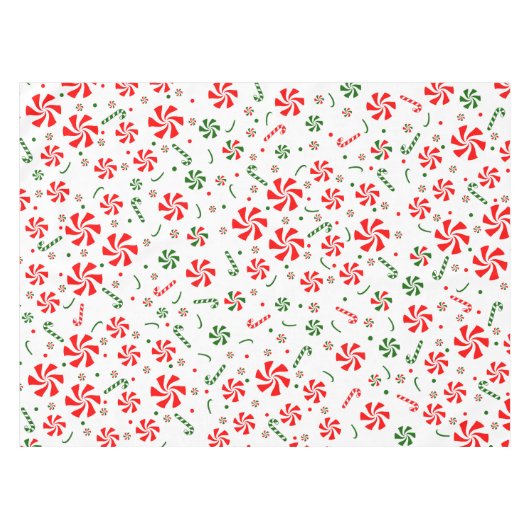 Snoep met kerstpeppermint tafelkleed (Voorkant (Horizontaal))