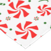 Snoep met kerstpeppermint tafelkleed (Gekanteld)