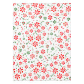 Snoep met kerstpeppermint tafelkleed (Voorkant)