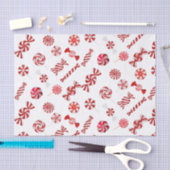 Snoep met kerstpeppermint tissuepapier (Craft)