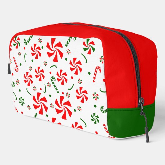 Snoep met kerstpeppermint toilettasje (Rechterhoek)