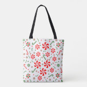 Snoep met kerstpeppermint tote bag (Achterkant)