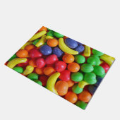 Snoep met kleurrijke fruitvorm deurmat (Schuin)