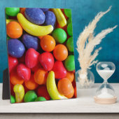 Snoep met kleurrijke fruitvorm fotoplaat (Zijkant)