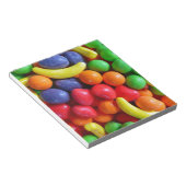 Snoep met kleurrijke fruitvorm notitieblok (Schuin)