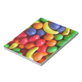 Snoep met kleurrijke fruitvorm notitieblok (Linkerzijde)