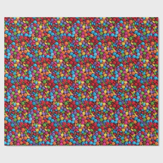 Snoep met kleurrijke vlekken cadeaupapier (Vlak)