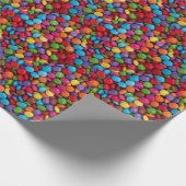 Snoep met kleurrijke vlekken cadeaupapier (Hoek)