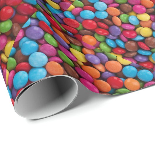 Snoep met kleurrijke vlekken cadeaupapier (Rol Hoek)
