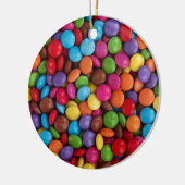 Snoep met kleurrijke vlekken keramisch ornament (Links)