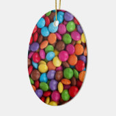 Snoep met kleurrijke vlekken keramisch ornament (Links)