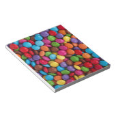Snoep met kleurrijke vlekken notitieblok (Schuin)