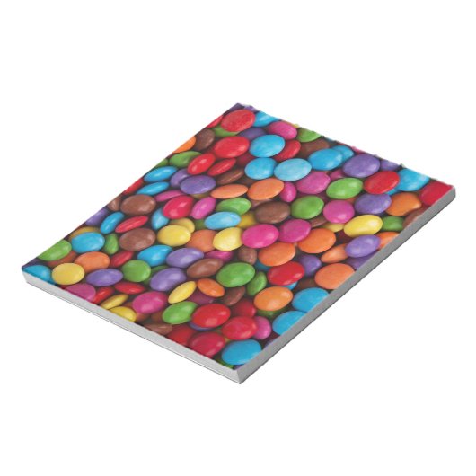 Snoep met kleurrijke vlekken notitieblok (Linkerzijde)