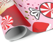 snoep met pepermuntverpakking cadeaupapier (Rol Hoek)