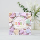 Snoep met zoete smaak Neutraal Baby shower Kaart (Staand voorkant)
