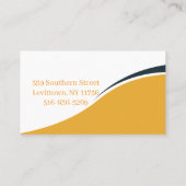 Snoep minimalistisch modern handgemaakt Sinaasappe Visitekaartje (Achterkant)