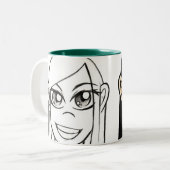 SNOEP Mok! Tweekleurige Koffiemok (Voorkant links)