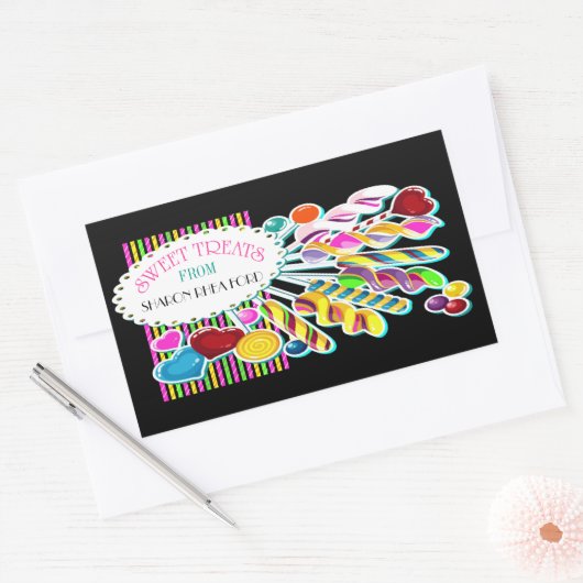 Snoep Monogram Gepersonaliseerd Etiket (Envelop)