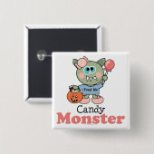Snoep Monster Halloween Button (Voorkant /achterkant)