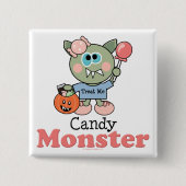 Snoep Monster Halloween Button (Voorkant)