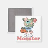 Snoep Monster Halloween Magnet (Voorkant / Achterkant)
