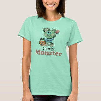Snoep Monster Halloween Ringer T shirt