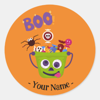 snoep Monster in Training Halloween Stickers