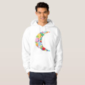 Snoep Moon Mannen Hoodie (Voorkant volledig)
