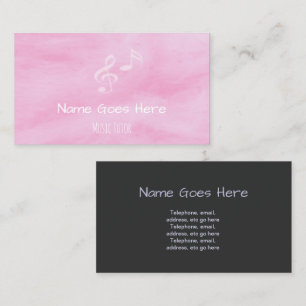 "Snoep" MuziekteterVisitekaartjes Visitekaartje