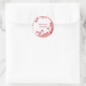 Snoep n wijnstokken Cadeau label of envelopzegel (Tas)