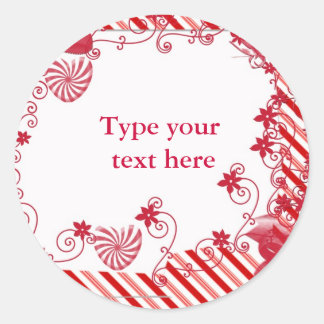 Snoep n wijnstokken Cadeau label of envelopzegel