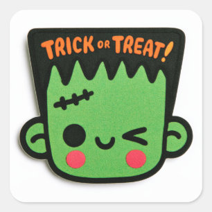 Snoep of een grap! - Frankenstein 1 Vierkante Sticker
