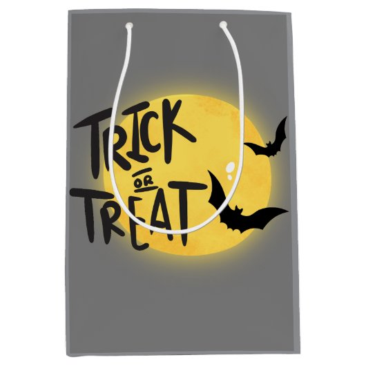 Snoep of een grap halloween medium cadeauzakje (Voorkant)