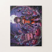 Snoep of een grap Halloween zombies die hersenen u Legpuzzel (Verticaal)