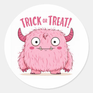 Snoep of een grap! - Monster #7 Ronde Sticker