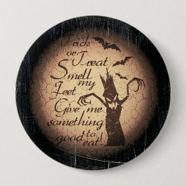 Snoep of een grap ronde button 4,0 cm