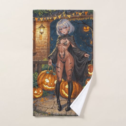 Snoep of een Leugenaar, Dapper Halloween verkleed  Handdoek (Handdoek)