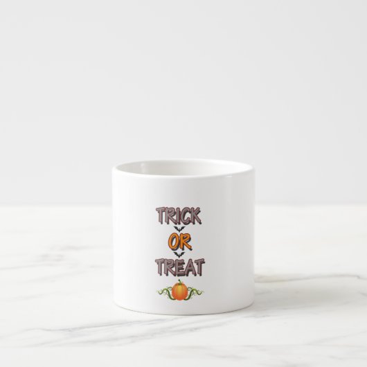 Snoep of een leuke beurt, beroemde Halloween-feest Espresso Kop (Voorkant)