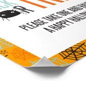 Snoep of een Leuke Halloween-truc bord voor de ver Poster (Hoek)