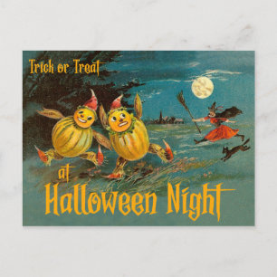 Snoep of een Leven bij Halloween Nacht Briefkaart