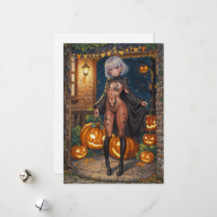 Snoep of een Leven, Dappere Halloween Verklede Mei Feestdagenkaart