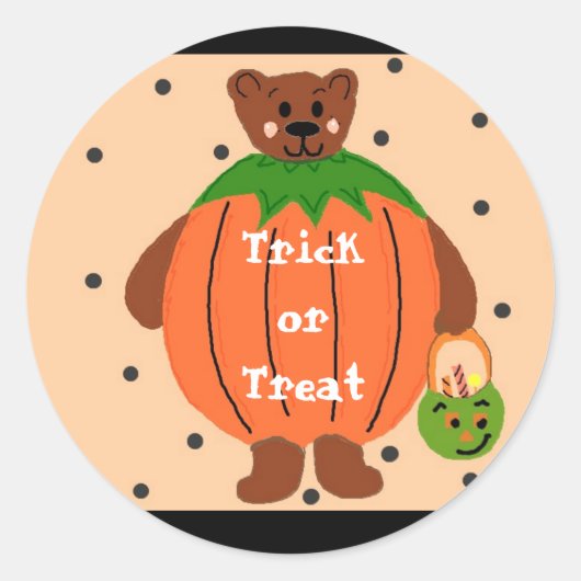 Snoep of een leven ronde sticker (Voorkant)