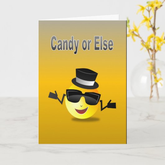 Snoep of Else Kaart (Gele Bloem)