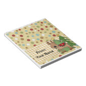 Snoep of feestdag behandelt buiktop notitieblok (Schuin)