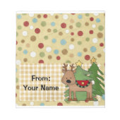 Snoep of feestdag behandelt buiktop notitieblok (Voorkant)