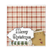 Snoep of feestdag behandelt buiktop notitieblok (Voorkant)