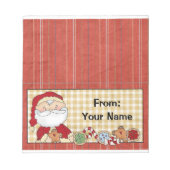 Snoep of feestdag behandelt buiktop notitieblok (Voorkant)