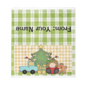 Snoep of feestdag behandelt buiktop notitieblok (Voorkant)